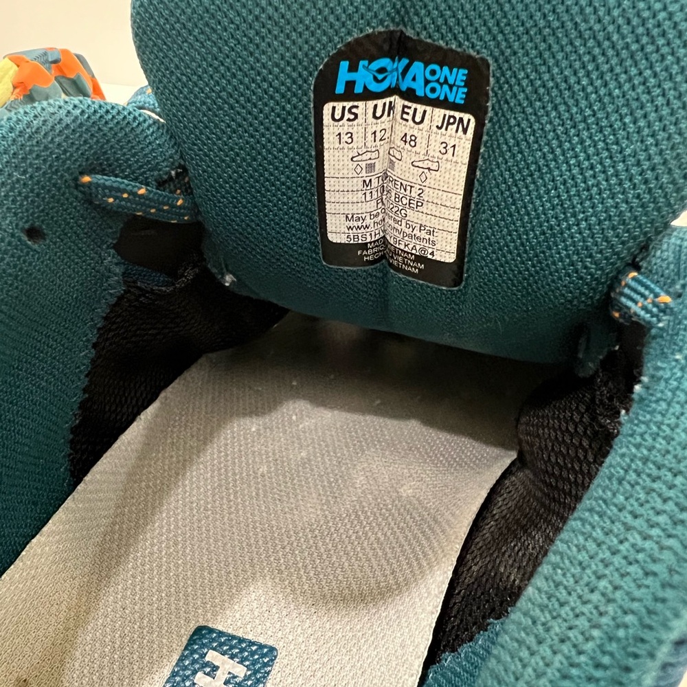 Hoka Teal and Black Athletic Shoes - Picture 12 of 12